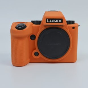 适用于松下Lumix S5II相机包硅胶套S5M2保护套真皮底座LX10硅胶套
