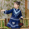 广西三月三壮族民族服装，女童儿童少数民族演出服舞蹈，服民族风汉服
