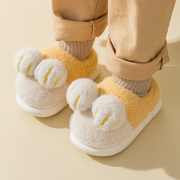 儿童拖鞋冬季包跟男童女孩室内防滑居家鞋宝宝亲子保暖毛毛棉拖鞋