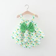 女宝宝夏装0-1岁女婴儿衣服洋气三四个月连衣裙纯棉吊带公主裙子