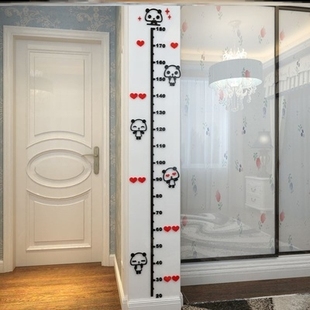 量身高墙贴2米贴图装饰儿童房家庭房间测量检测表高精度创意