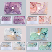 适用macbookcase保护套苹果笔记本，保护壳airpro彩色彩绘大理石
