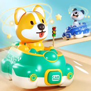 儿童玩具小汽车男孩女1岁2-3岁卡通动物碰撞变形赛车2024玩具