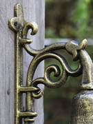 壁挂铃铛欧式复古怀旧田园，铸铁大门别墅入户门铃，装饰挂件金属手摇
