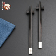 黑檀木筷子家用高档实木，2022高级木质，筷套装酒店会所高端木筷