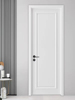 实木烤漆白色木门复合卧室门套装门室内门房间门多层奶油风平开门