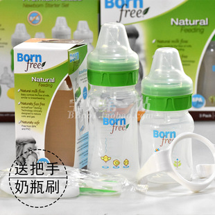 美国购以色列产bornfree宽口径pp有机塑料奶瓶160ml260ml不含bpa
