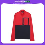 韩国直邮J.Lindeberg金·林德伯格上装T恤男女款红色翻领系扣长袖