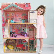 木制儿童过家家娃娃屋大型玩具屋女孩儿童玩具女孩公主城堡别墅