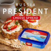总统涂抹奶油芝士200g进口家用原味奶油奶酪，早餐干酪面包饼干蘸酱