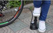 高压便携式迷你脚踏打气筒 电动车山地自行车家用脚踩充气泵