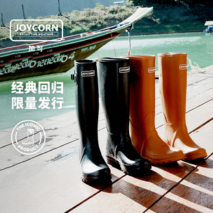 joycorn加可雨鞋男女款经典惠灵顿雨靴，防水胶鞋防滑长筒靴骑士靴