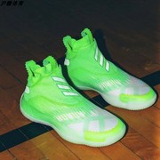 adidas阿迪达斯n3xtl3v3l荧光绿男子，运动缓震透气篮球鞋h67457