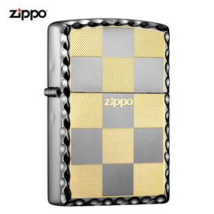 Zippo打火机正版 美国格子黑冰男士商务送男友礼物