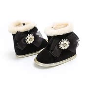 宝宝雪地靴婴儿棉靴短靴棉鞋，加绒加厚保暖防滑秋冬季新生儿学步鞋