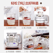 台湾养生壶隔水炖燕窝炖盅全自动加厚玻璃电煮花茶壶燕窝机
