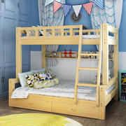 双层床上下床实木床儿童床子母床，成人分体床松木高低床上下铺木床