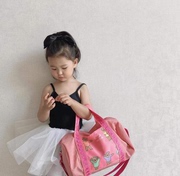 韩国ins儿童舞蹈包女孩跳舞芭蕾舞包公主拉丁舞包小熊大容量背包