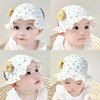 婴儿囟门帽子夏季薄款女宝宝护囟门发带头带新生儿胎帽夏天遮阳帽