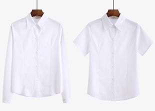 英伦学院风JK制服女长袖短袖白衬衫学生班服校服演出服工作服