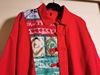 原创中国民族风系列　红色拼接撞色中式对襟盘扣水洗棉麻长衫