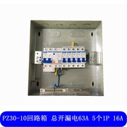 配电箱明装铁皮 强电箱PZ30-10回路箱漏电+5个空开成套家用布线箱