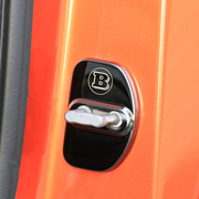 奔驰smart汽车门锁盖斯玛特，改装巴博斯不锈钢，门锁保护盖扣盖装饰