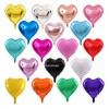 18寸铝膜气球爱心心型粉色氦气飘空情人节浪漫布置结求婚心形装饰