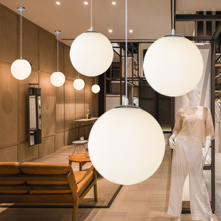 简约现代吧台服装店餐厅圆球泡泡，吊灯过道灯创意个性球形橱窗灯具