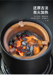 如瓷动人罐罐茶煮茶器户外家用茶具小茶壶陶瓷炭火煮茶壶围炉炉子
