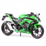 1比12俊基川崎忍者ninja250300摩托车跑车模型合金仿真玩具车