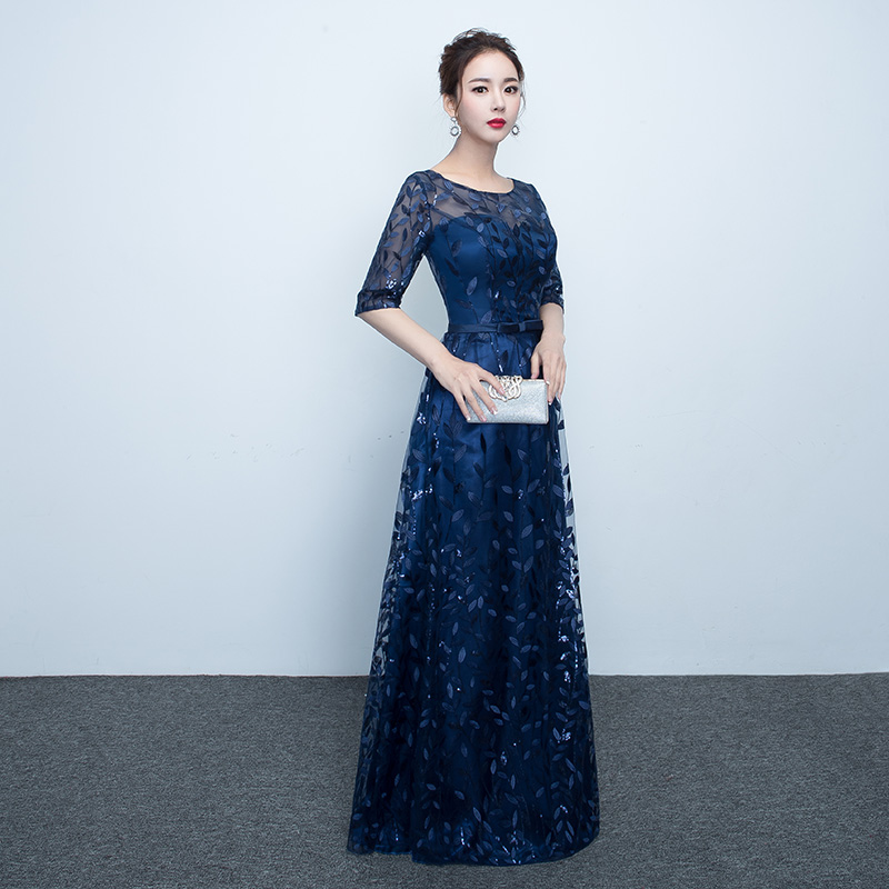 宴会礼服装长款大合唱团指挥演出主持人晚礼服女2019新款高贵|msdalam kategori Butik wanita / wanita, perkahwinan/Cheongsam/pakaian, pakaian/malam - dari Buy2taobao.com untuk memberikan perkhidmatan ejen Taobao profesional membeli