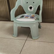 婴儿童宝宝吃饭桌餐椅子卡通叫叫靠背座椅塑料凳子扶手吃饭小