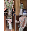 thewangs新中式中国风刺绣，衬衫马甲背心套装，女春马夹衬衣两件套