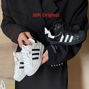 jbm韩版儿童鞋贝壳头真皮小白鞋，休闲鞋男女童，学生板鞋魔术贴街舞