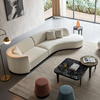 弧形布艺沙发轻奢北欧小户型客厅简约现代异形，转角设计师创意组合