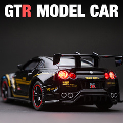 日产GTR跑车赛车合金玩具模型车