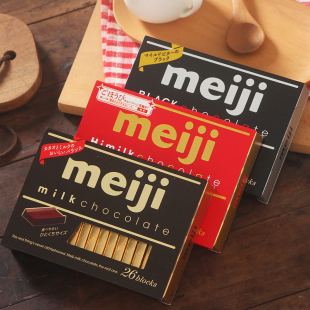 日本进口meiji明治，钢琴特浓牛奶巧克力送礼盒装，休闲儿童解馋零食