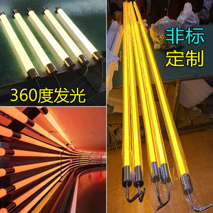 led360度发光led灯圆形长条，装饰灯亚克力吊线装饰长条灯定制灯管