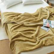 沙发盖毯加绒毛毯被子冬季加厚单人牛奶绒毯床单珊瑚绒毯铺床毯子