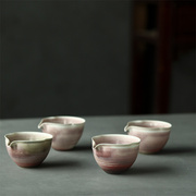 溪红葫芦口公道杯景德镇纯手工陶瓷茶具，复古窑变素红200ml分茶器