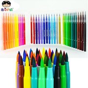 西瓜太郎软头水彩笔彩色笔48色36色24色12色幼儿园儿童画笔可水洗
