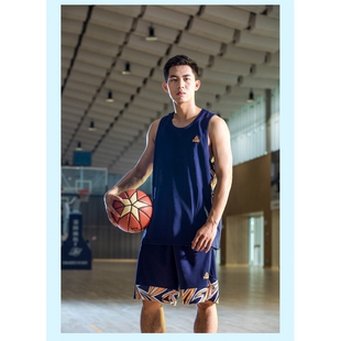 匹克PEAK篮球服套装男士夏速干系列青年比赛训练球衣球裤F710021