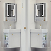 智能镜小户型浴室柜50CM实木现代简约小号挂墙落地式洗手盆柜组合