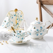 田园小奢华清新英式下午茶具套装，欧式骨瓷咖啡杯碟套装陶瓷花茶具
