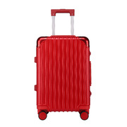 20寸24寸休闲皮大容量拉杆箱，女结实耐用行李箱男红色万向轮旅行箱