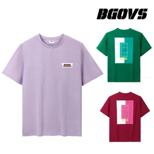 2024韩国BGOVS羽毛球服男女情侣速干吸汗时尚运动短袖T恤