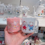日本制Familiar儿童男女宝宝幼儿园喝水杯塑料漱口杯带把手200ml