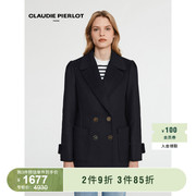 CLAUDIE PIERLOT Outlet秋冬女装气质深蓝色西装外套CFPOU00437