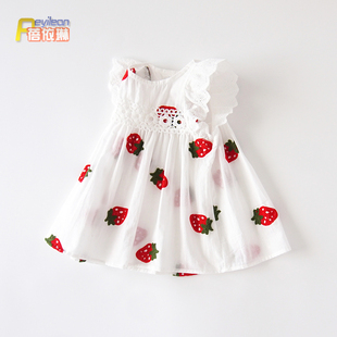 小童女宝宝夏季连衣裙薄款0-1-3岁夏装纯棉公主裙子婴儿洋气衣服2